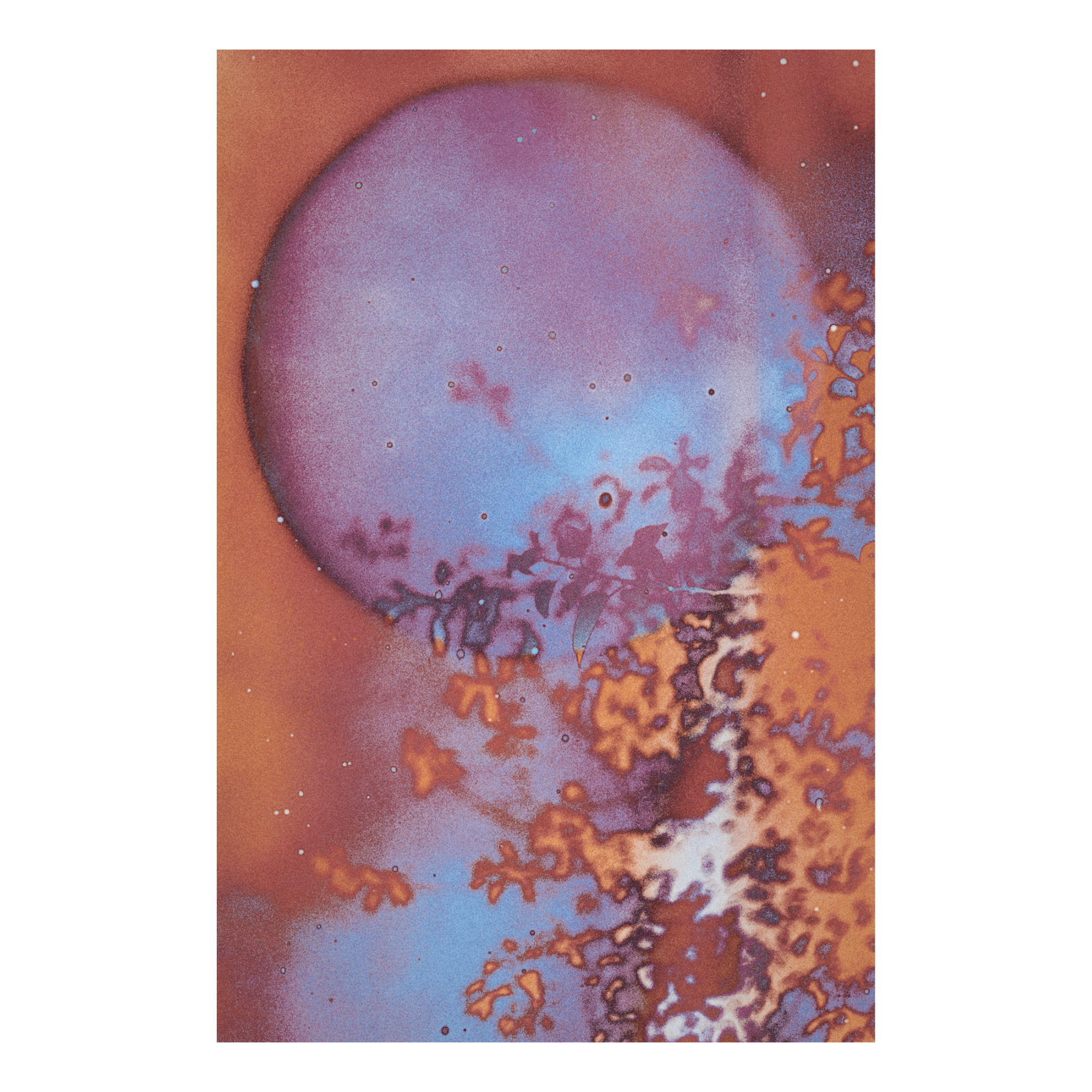 A tree overlaid with an abstract aura sphere